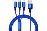3 in 1 nylon usb ~KC-216