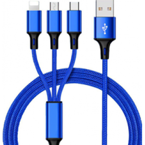 3 in 1 nylon usb ~KC-216