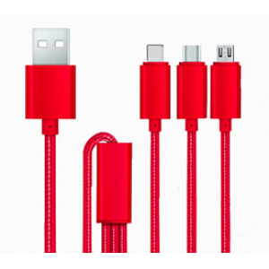 3 in 1 nylon usb ~KC-217