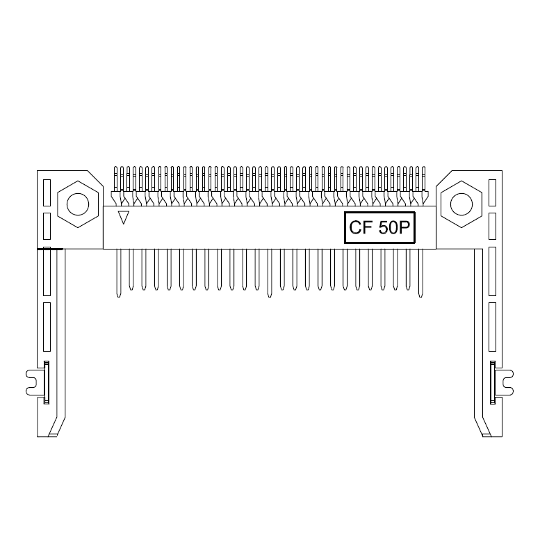 CF CONNECTOR NORMAL TYPE POST 38.74mm,ARM=19mm